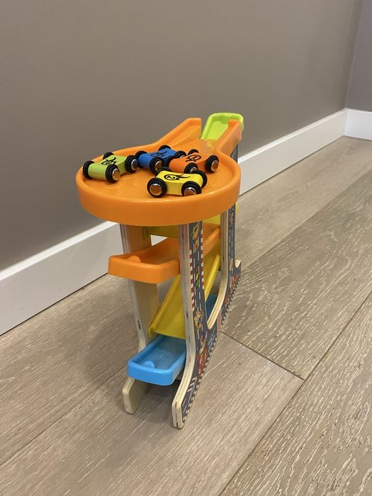 Деревʼяна іграшка Автотрек для діток 1-3 роки