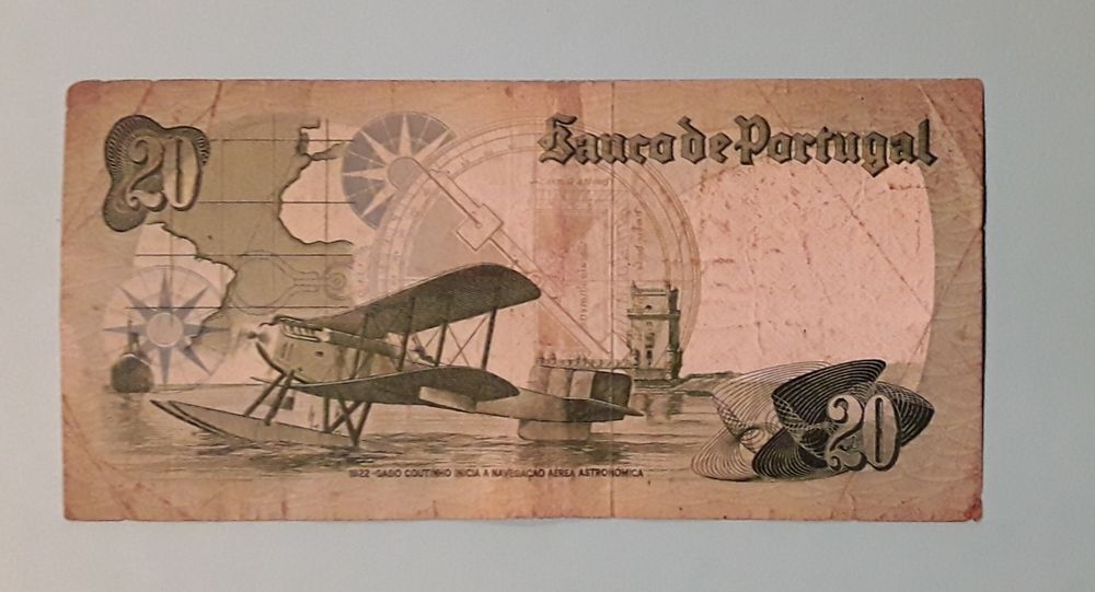 Nota 20 escudos (20$00) 1978, Chapa 9, Banco de Portugal
