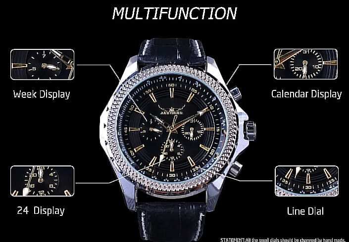 Biznesowy Zegarek Męski/JARAGAR/Automatyczny/