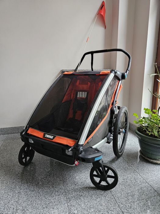 Dwuosobowa przyczepka rowerowa THULE CROSS 2 uchwyty do roweru