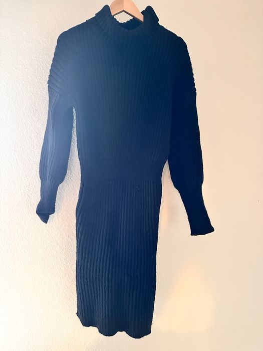 Vestido de inverno canelado