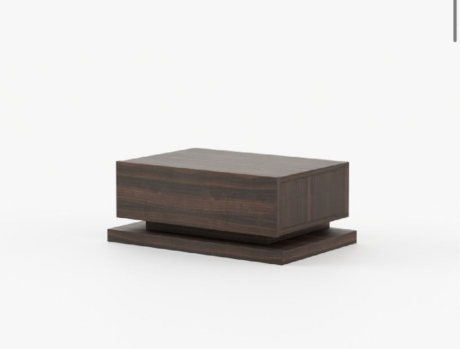 Mesa de cabeceira Las Kasas 1 gaveta madeira  cor wengue
