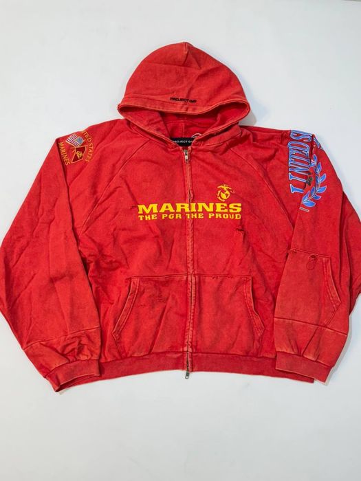 Зип худи Project G/R Marines Reconstructed Zip Hoodie Red