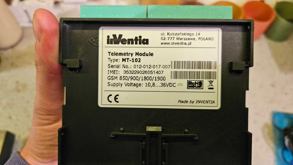 Moduł telemetryczny PLC MT-102 Inventia