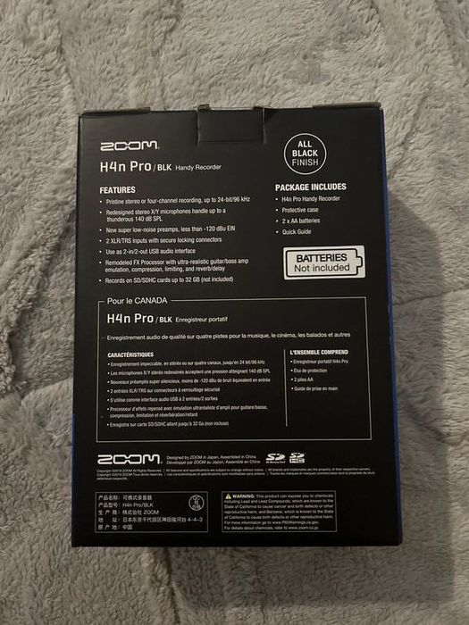 Gravador Zoom H4n pro black