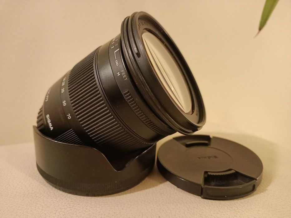 L Sigma C 17-70 f2.8-4 Canon (MC-11 Sony) jak nowy