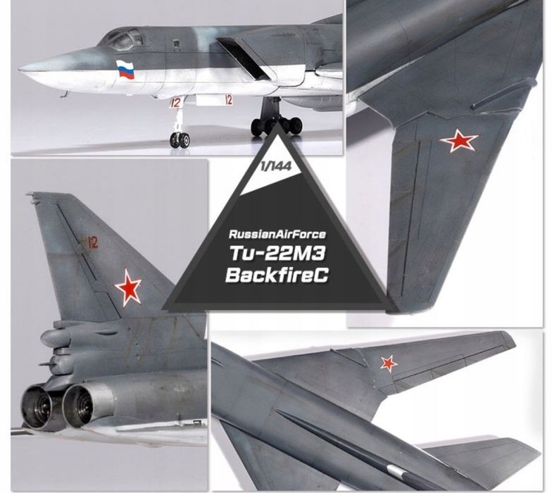 Academy 12636 samolot Tu-22M3 Backfire C model do sklejania 1:144