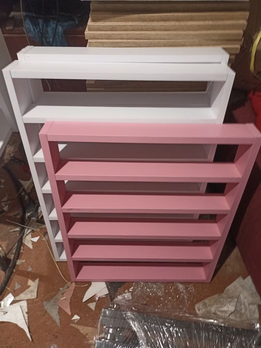 Тележка косметолога, этажерка парикмахера розовая