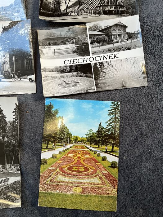 8 starych pocztówek/widokówek Ciechocinek PRL