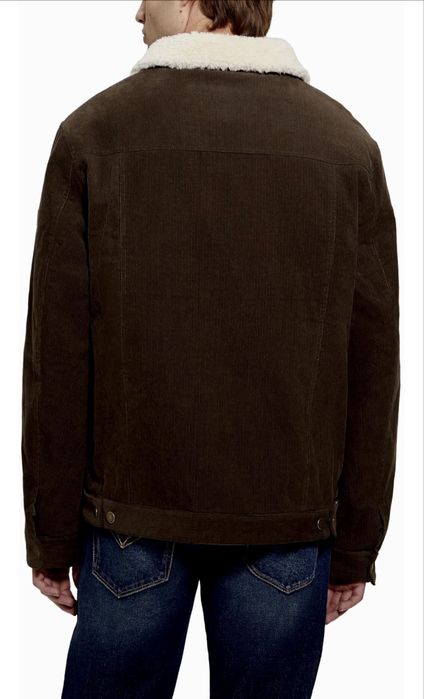 L XL 48 50 Guess шерпа демісезон демисезон куртка levis вельветовая л