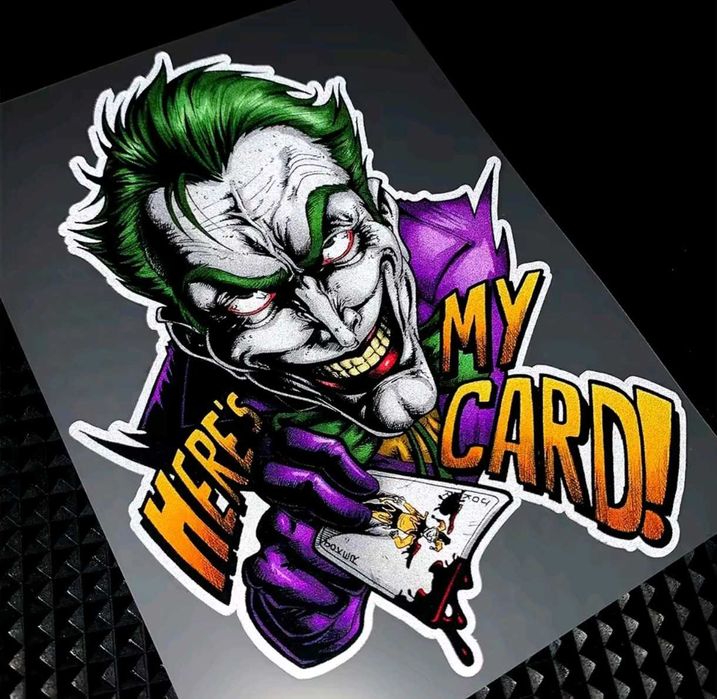 Naklejka Joker-Card-1 dekoracja,design,motor,skuter, samochód