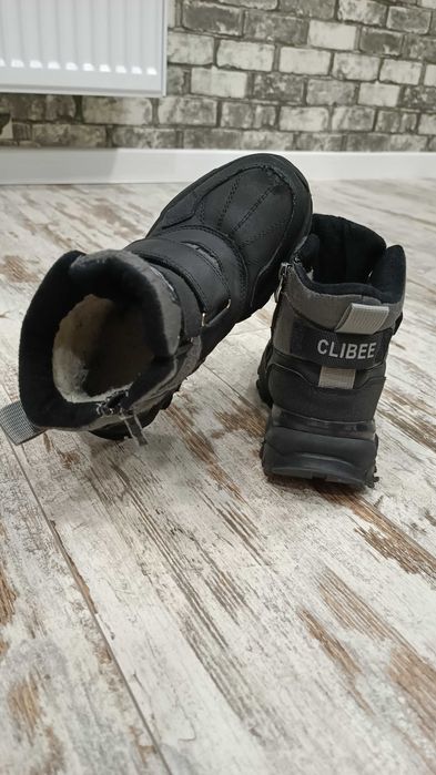 Ботинки CLIBEE зимние на набивной овчине 33 размер, стелька 20см.