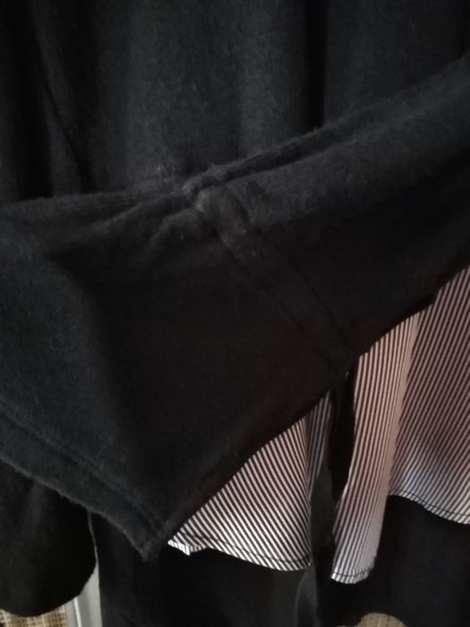 Tunika swetrowa z imitacją koszuli Bershka M/L.