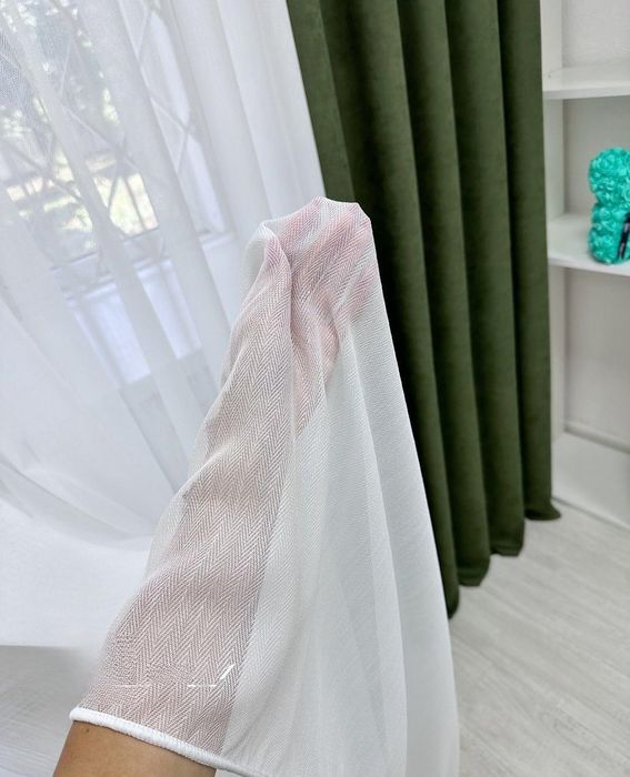 ХІТ!Тюль бамбук на кухню однотонный, бамбук ялинка,Тай бамбук