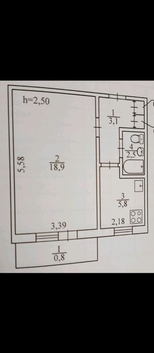 Продам отличную 1 комнатную квартиру на 9 квартале Терновского района.