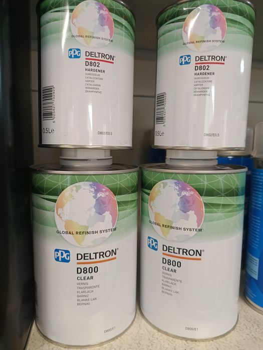 Lakier bezbarwny Deltron D800 +utw D802