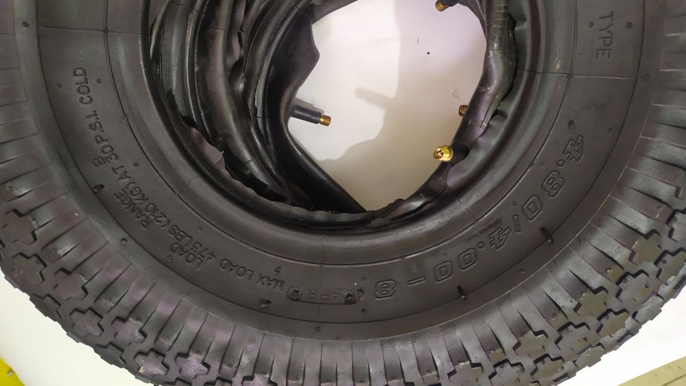 Покришки та Колеса на тачку (3.50-8, 4.00-8). Посилені 6PR. Наложка