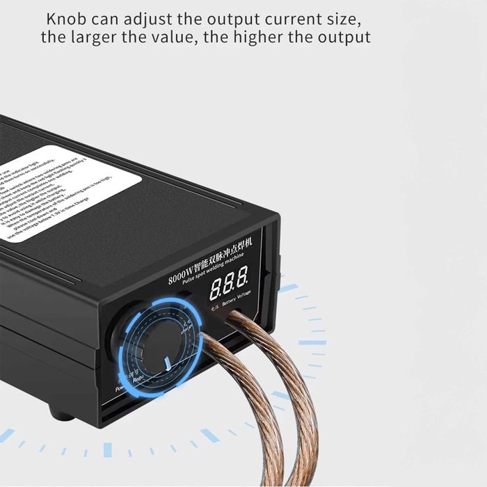 Апарат точкового зварювання 8000W для 18650 21700 акумуляторів spot welder