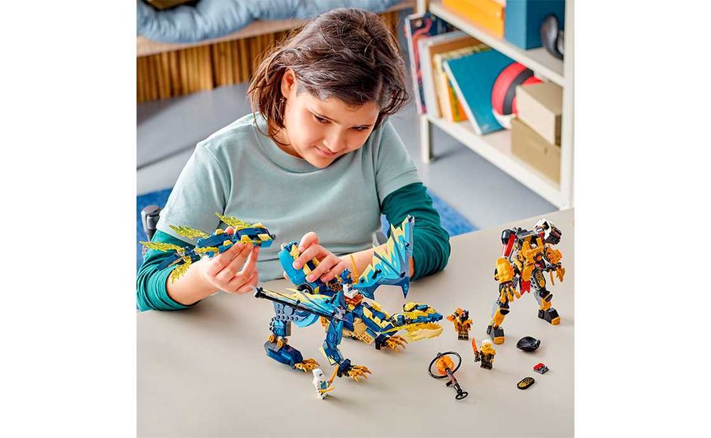 Lego Ninjago 71796 Стихийный Дракон против Робота Императрицы. В наличии