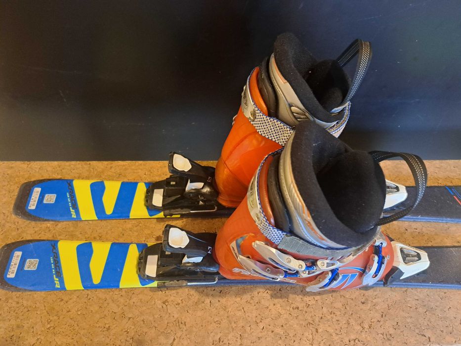 komplet narty Salomon X Race JR 120 cm + buty Tecnica 37 -38