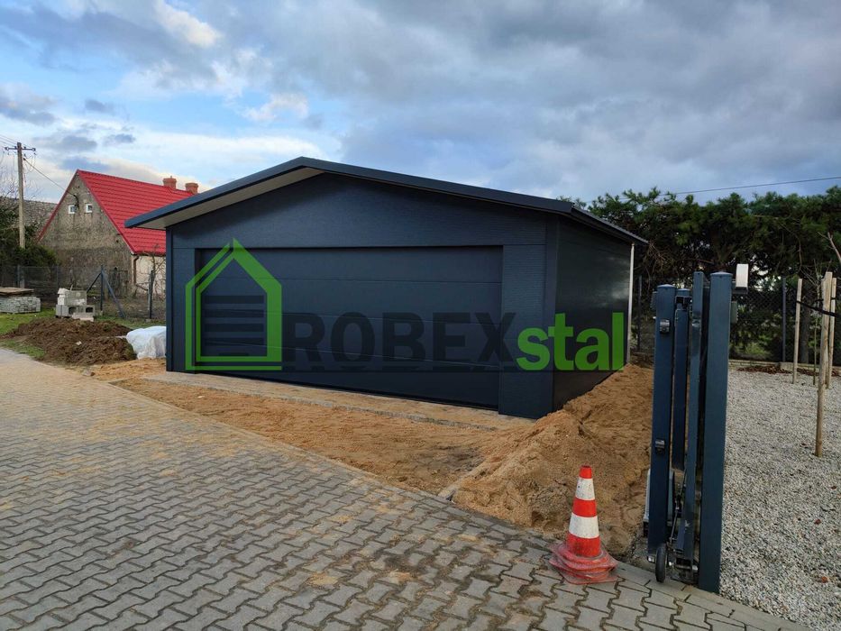 Garaż ocieplany do 35 m2 Konstrukcja o wymiarach 6,30 x 5,50