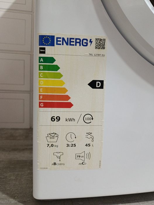 Máquina de lavar roupa Teka 7 kg – Funciona perfeitamente