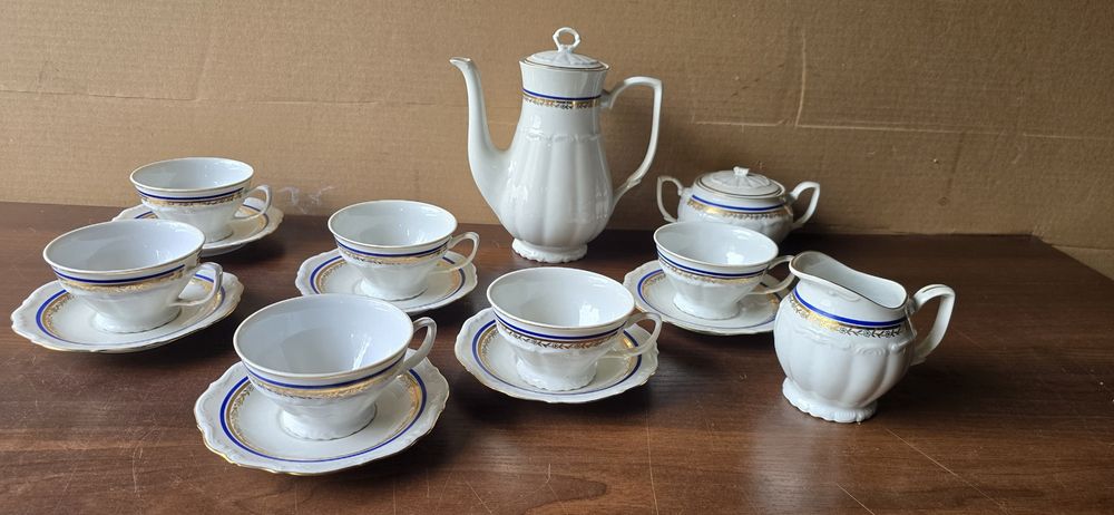 Stary zestaw kawowy Porcelana Bogucice PRL