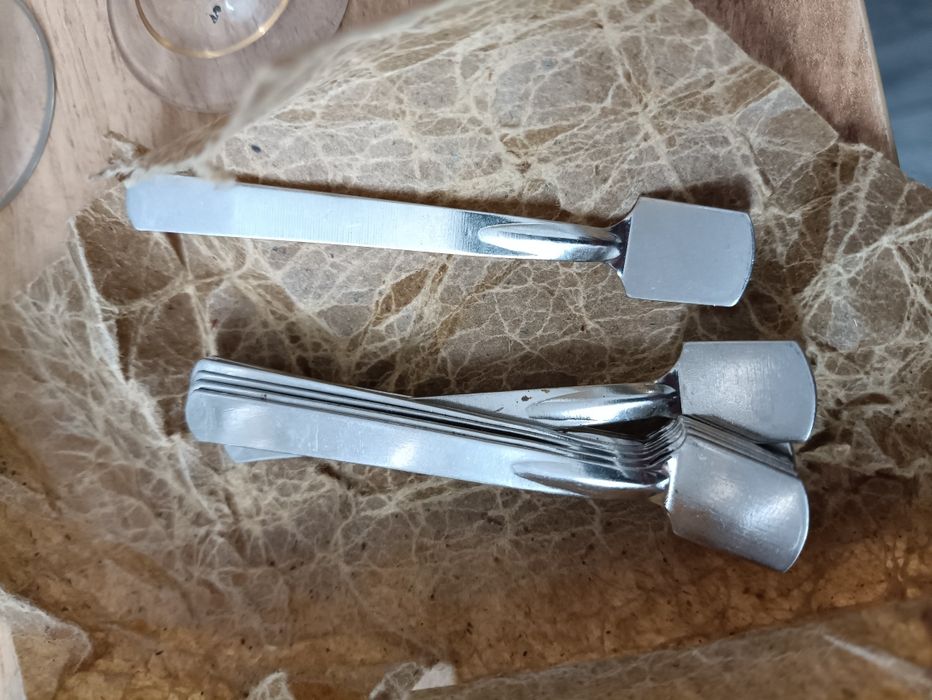 Ложки для горчици винтаж 10шт одна без клейма нерж