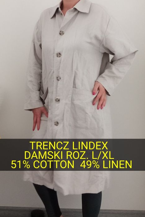 Trencz Lindex damski roz. L/XL