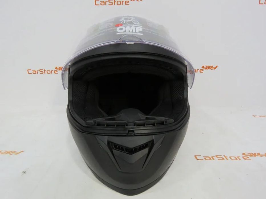 Capacete OMP Circuit EVO Preto Matte + Amarelo + Branco