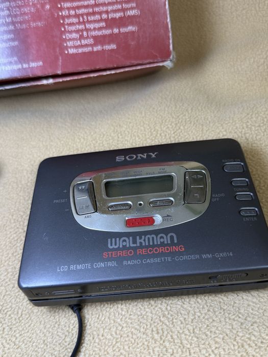 Sony Walkman WM‑GX614 | Zestaw kolekcjonerski z mikrofonem, pilotem,