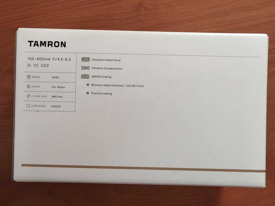 Objetiva TAMRON 100-400 MM 1:4.5-6.3 DI VC USD (p/ N)ikon