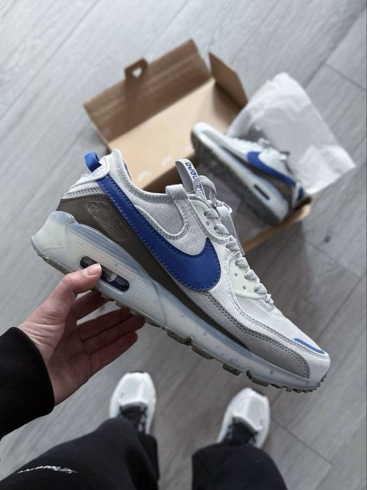Топ Якість! Кросівки Nike Air Max Terrascape 90 ‘Pure Platinum Hyper Royal’ Аір Макс 90