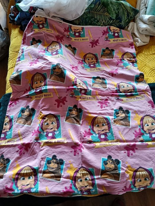 Pościel 135x100 Masza i niedźwiedź słonik wróżki miś helou kitty