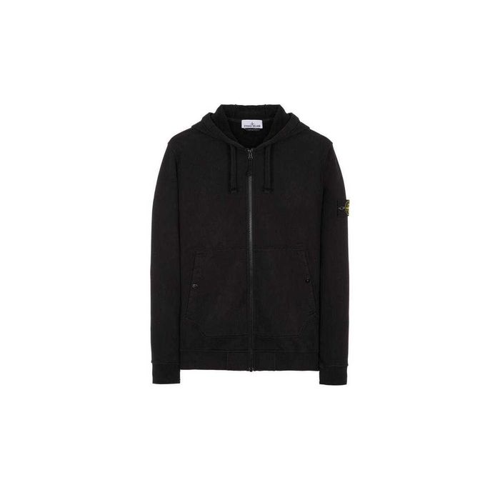 Худі STONE ISLAND 61620 Full-Zipper Hooded Sweatshirt Black SI0130