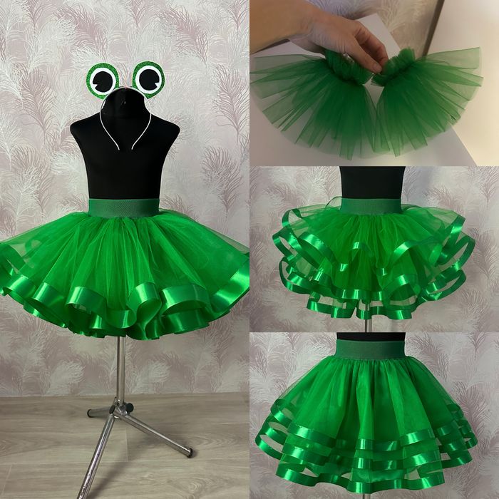 Костюм жабки , капусти , зелена червона фатінова спідниця