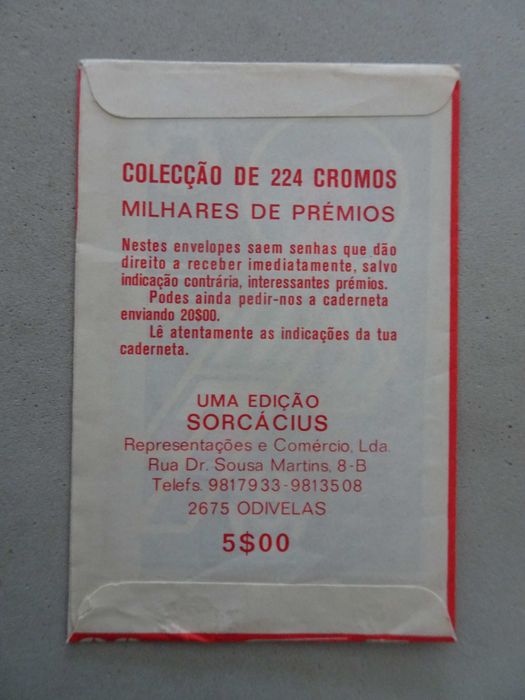 Carteira de cromos fechada futebol - Pontapé de Saída - Sorcácius