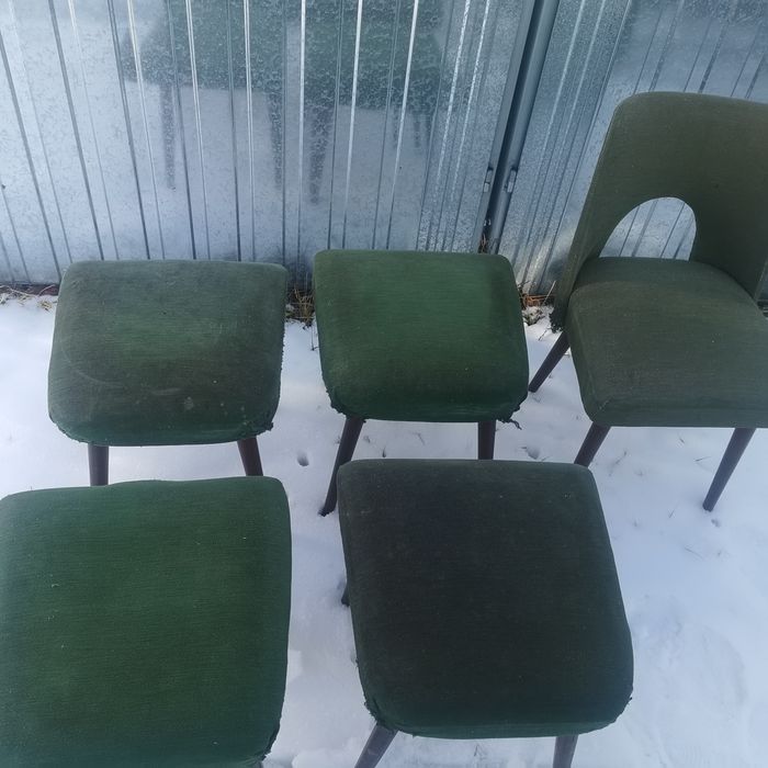 Sprzedam krzesła, taborety patyczaki prl krzesła Tzw Muszelka. Słupsk.