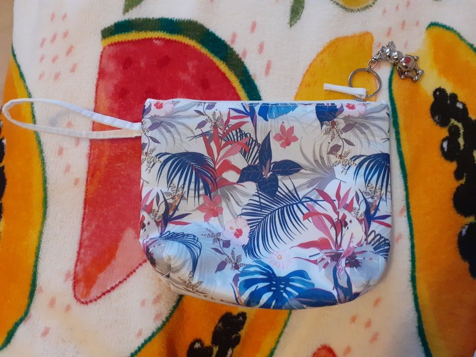 Torba i kosmetyczka kwiaty