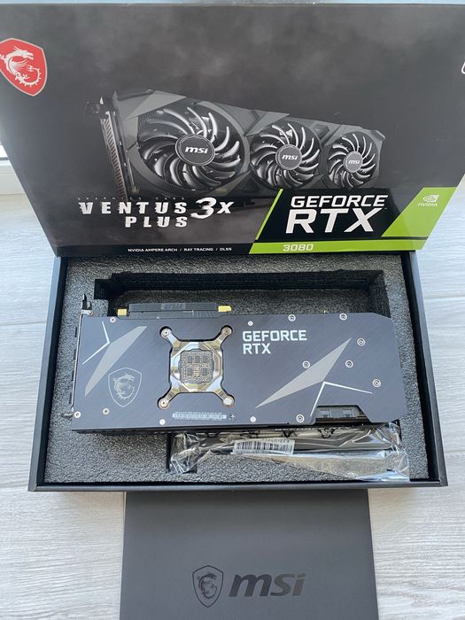Відеокарта MSI GeForce RTX 3080 VENTUS 3X PLUS 10G OC LHR