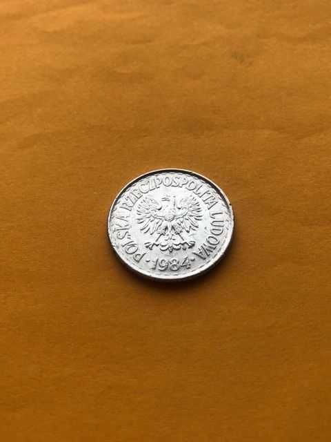 1 złoty - aluminium  . PRL - rok 1984 . Stan I .