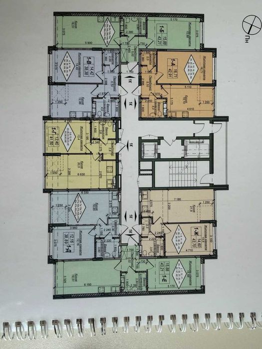 Продаж 1к. 42,53 кв.м. ЖК Нові Теремки