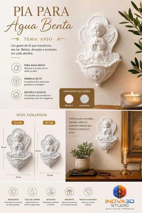 PIAS DE ÁGUA BENTA DECORATIVAS