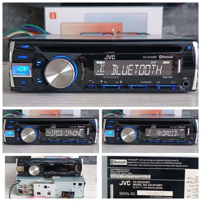 JVC/Bluetooth audio  серії kd-x,r,s ,xr.