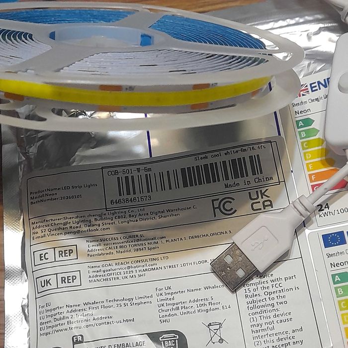 Светодиодная лента СОВ 320led/m. длина 2-5м с выключателем. Led стрічка