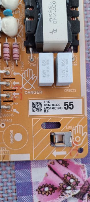 Материнская плата, блок питания телевизора Samsung UE49NU7102K