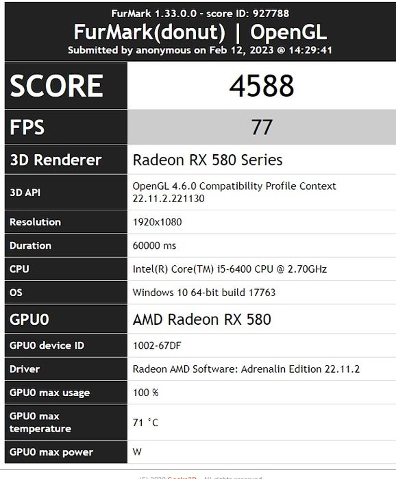 Rx 580 4gb Msi armor