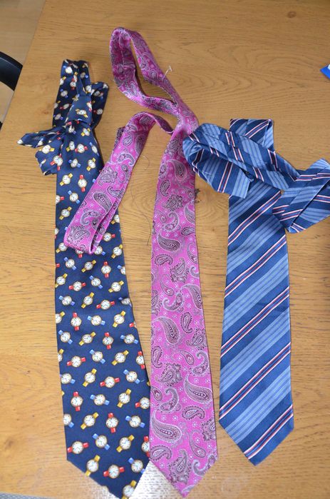 3 szt. zestaw krawat jedwabne 100% Silk