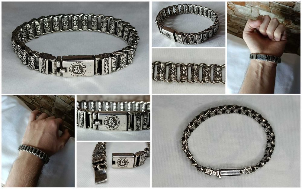 Стильний металевий браслет / Унісекс + подарункова упаковка