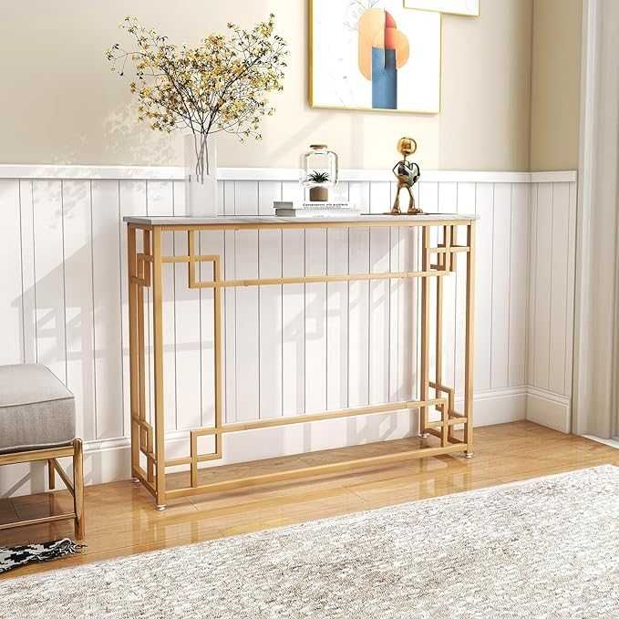 Konsola 110 cm z białym blatem